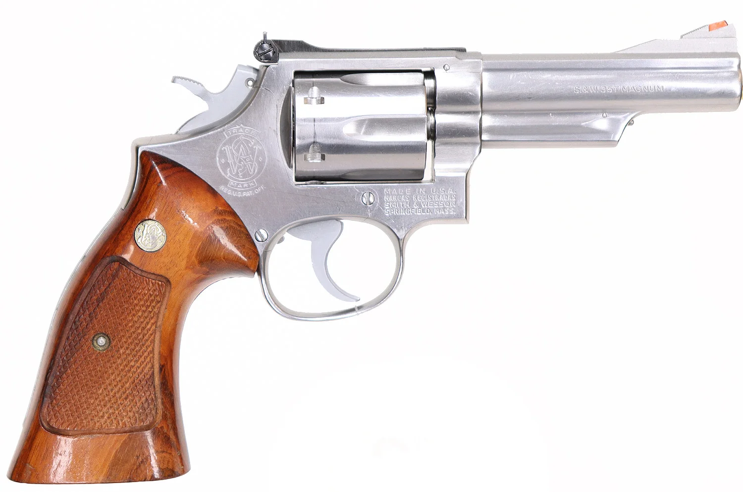 199. REVOLVER, amerikansk, Double Action, fabrikat Smith & Wesson, modell 66-1, kaliber .357 Magnum, tillv.nr 39K0832, se-nr SE0261493. — Revolvers — Walter Borg
