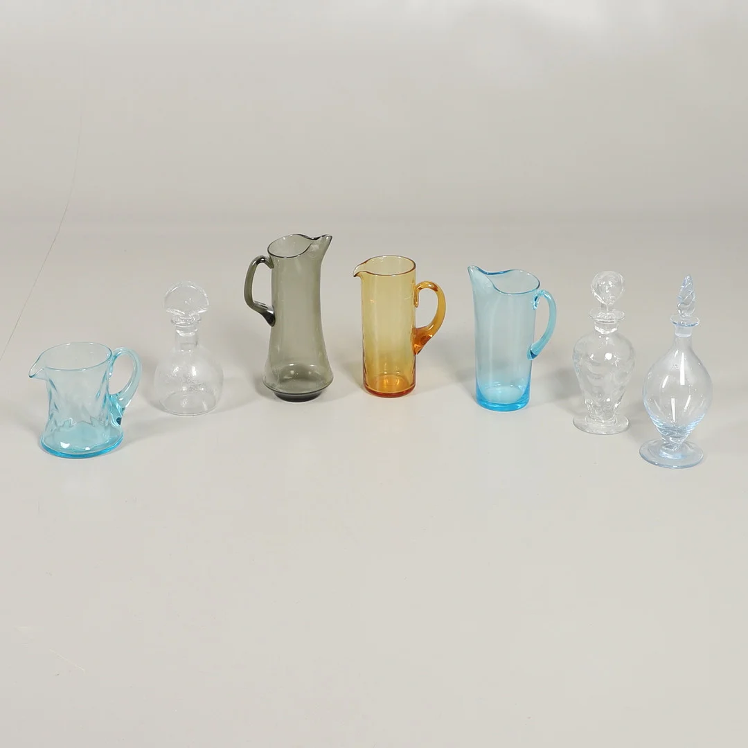 BACCARAT FRENCH ETCHED DECANTER, WHITEFRIARS & OTHER GLASS. — Art glass — Lawrences Auctioneers