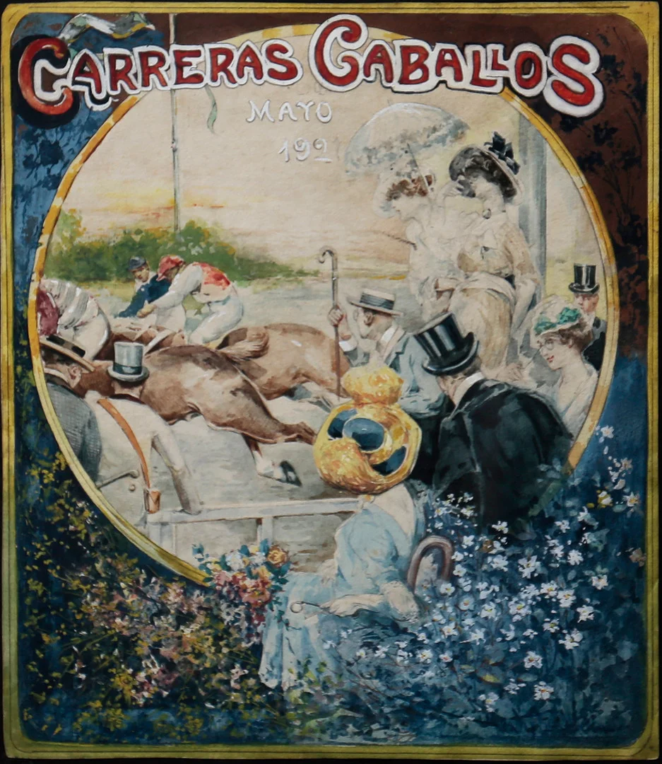 ARCADI MAS I FONDEVILA. “Carreras caballos”. — Drawings — Balclis