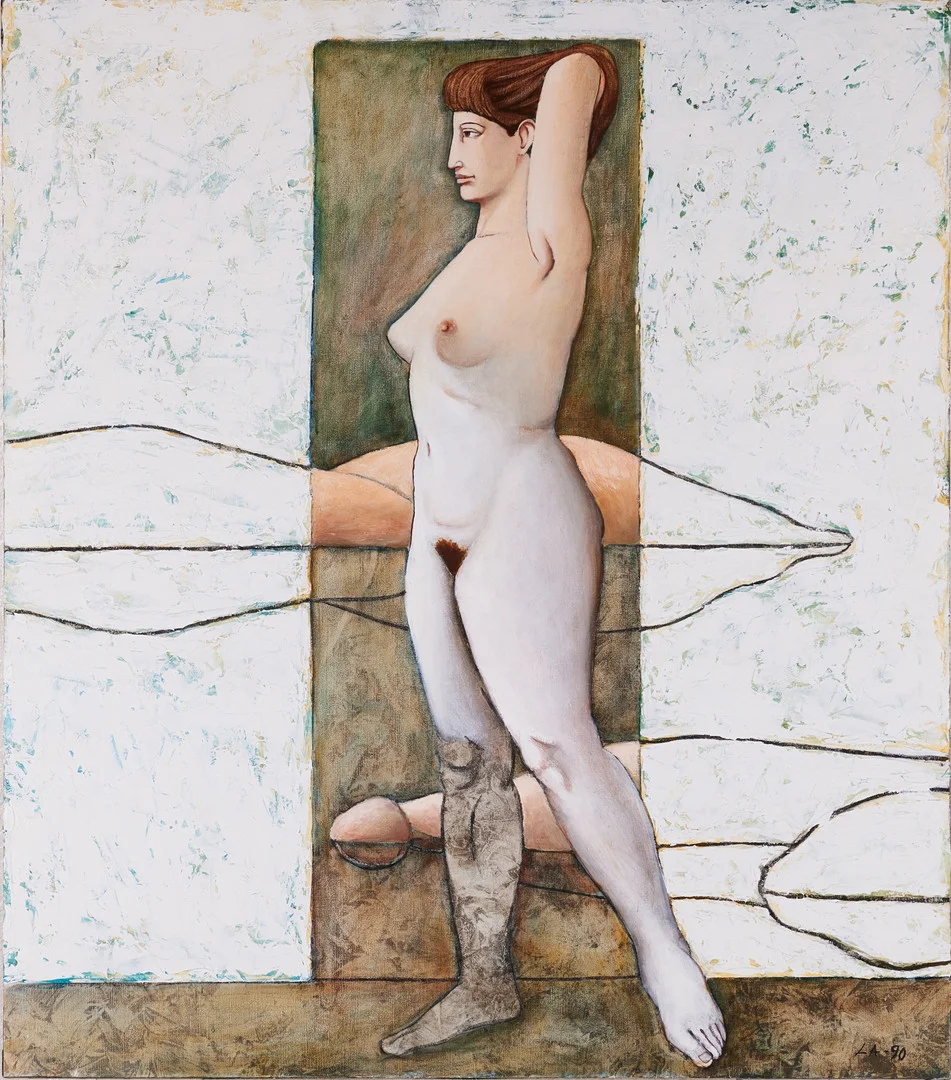 LARS ANDERSSON. FIGURKOMPOSITION, olja på duk. — Paintings — Stockholms Auktionsverk Magasin 5
