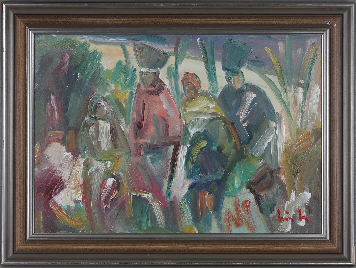 ERIK LO OHLQVIST. (1914-2004) , olja på duk, sydländskt motiv, signerad. — Paintings — Gomér & Andersson Norrköping