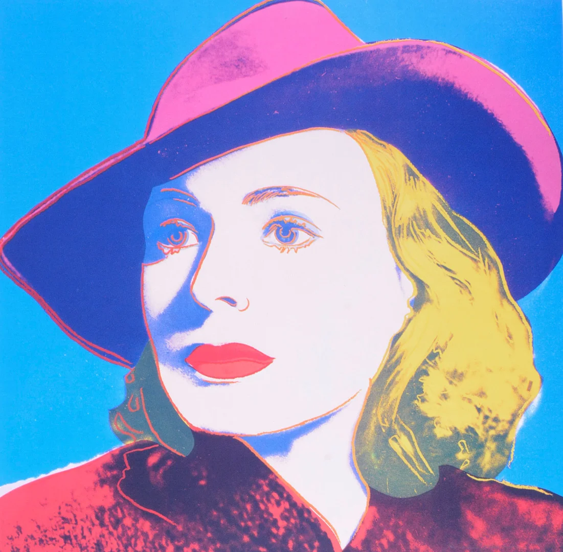 ANDY WARHOL. EFTER. Utställningsaffisch galleri Börjesson, Malmö 1983. — Engravings & Prints — Halmstads Auktionskammare