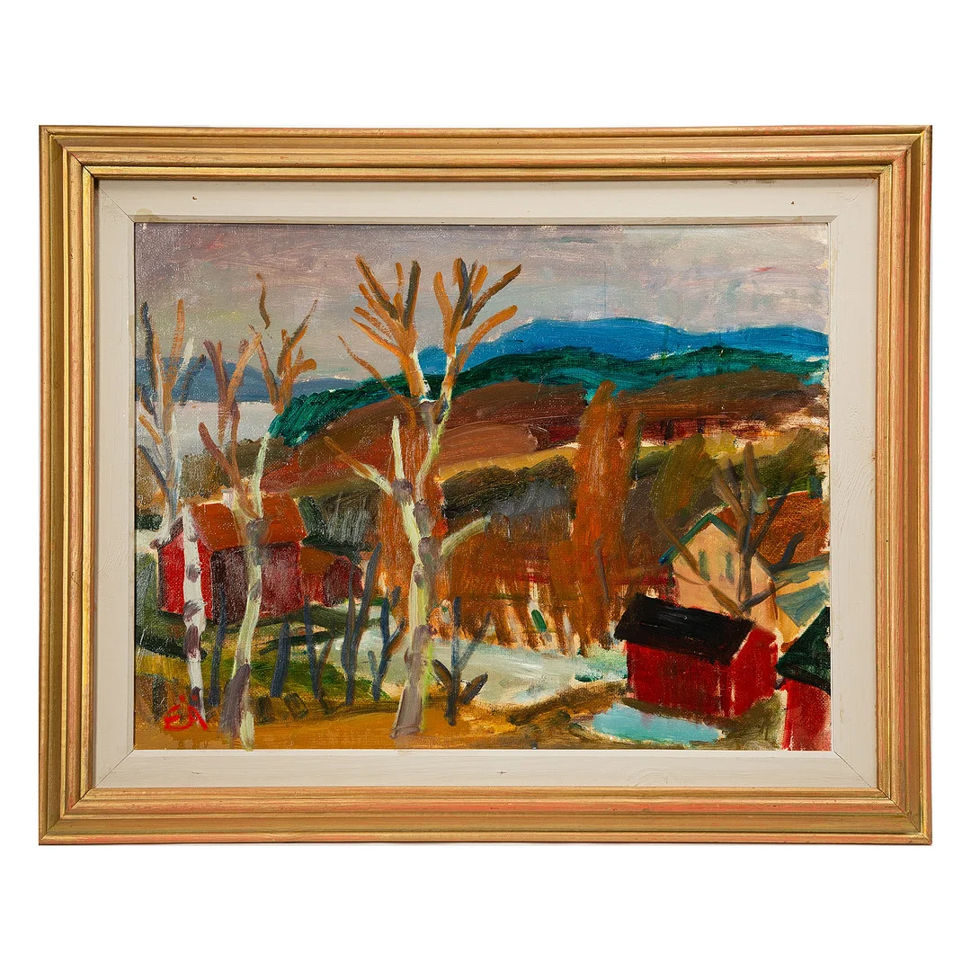 ERLING ÄRLINGSSON. Landskapsmotiv. — Paintings — Stockholms Auktionsverk Göteborg