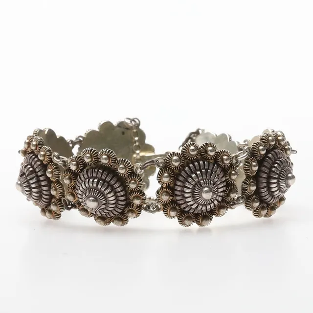 DAVID ANDERSEN. ARMBAND, silver, filigran design, Christiana Norge.