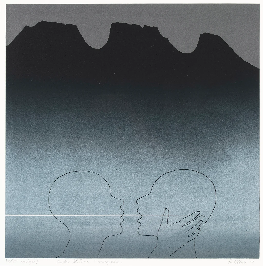 Kleiva, Per — "Under Skårene - i morgondis" 2004 — Kunst/Grafikk — Blomqvist
