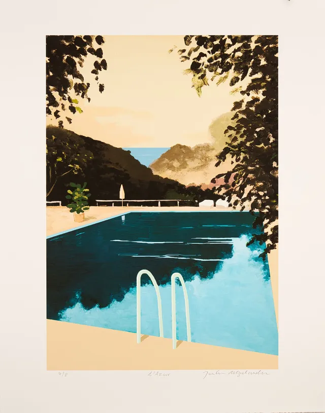 JOAKIM ALLGULANDER. "d´Azur", signerad och numrerad 7/8, pigment print.