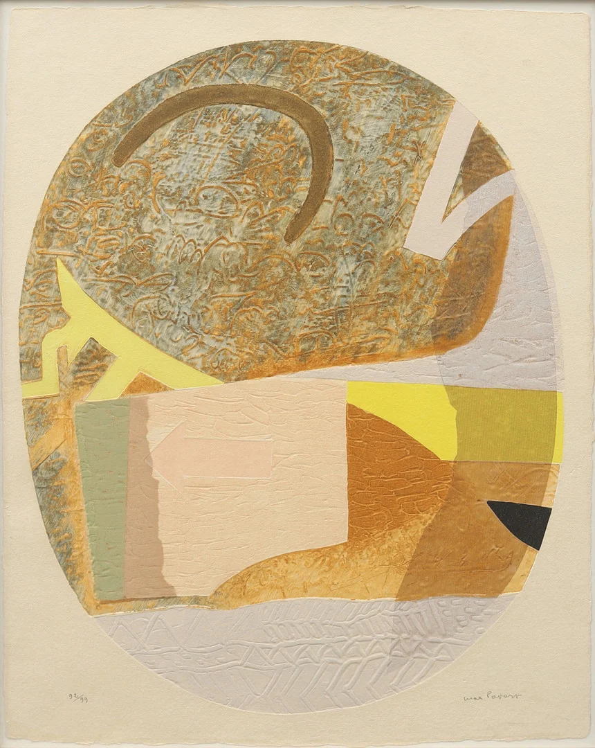 MAX PAPART. Komposition, carborundumetsning, signerad och numrerad. — Engravings & Prints — Garpenhus Auktioner