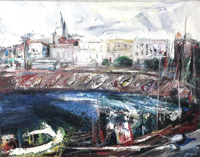 JAUME MUXART. View of Palamós.