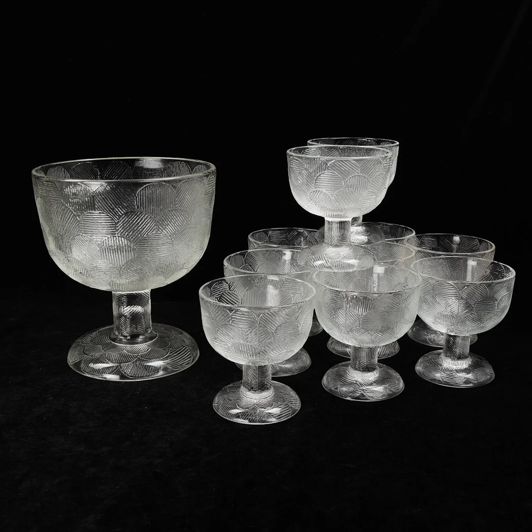 HEIKKI ORVOLA. DESSERSKÅLAR, 11 st, glas, "Miranda", Iittala, Finland, 1900-talets andra hälft. — Utility glass — Växjö Auktionskammare