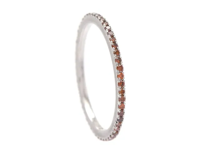 HELALLIANSRING, platina, behandlade orangea briljantslipade diamanter ca 0,36 ctv, Heymann & Kuhlmann, Stockholm 2018, stl 16,75 mm, vikt 1,7 g.