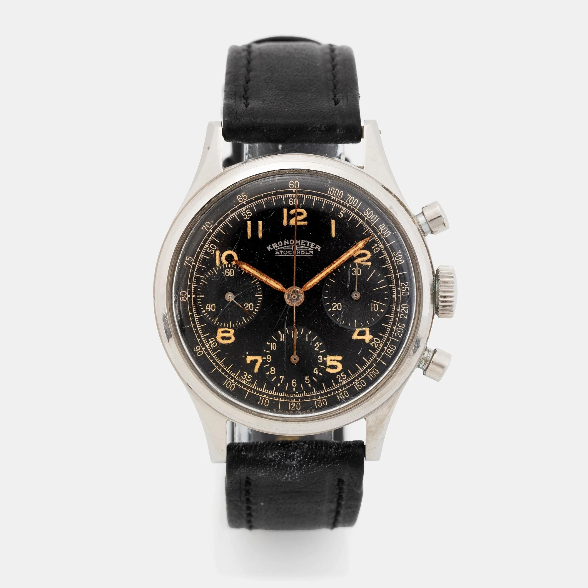 Kronometer Stockholm, kronograf, ca 1950. — Bukowskis