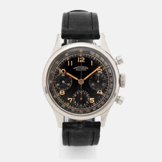 Kronometer Stockholm, kronograf, ca 1950.