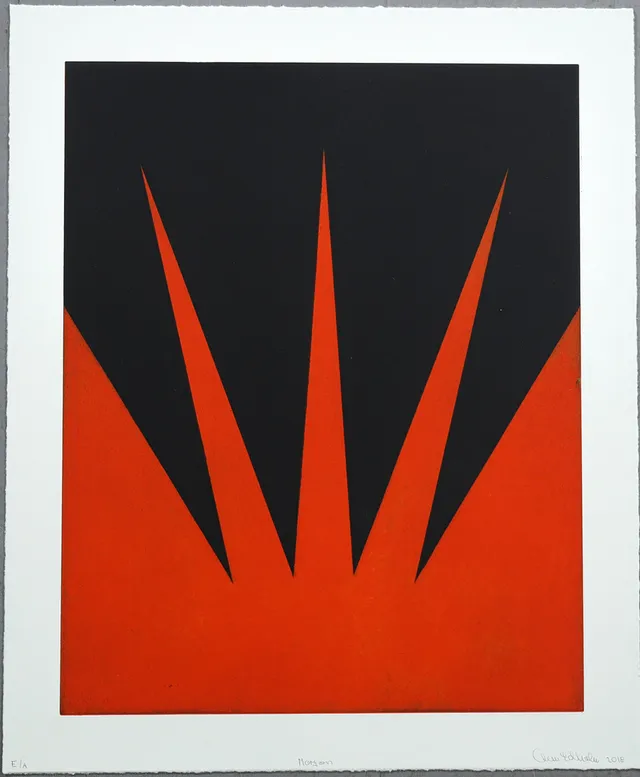 ANN EDHOLM (FÖDD 1953). "Morgon", etsning, oramat blad.