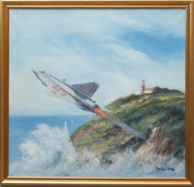 CARL JULIUS. "Draken", olja på duk, signerad och daterad 1996.