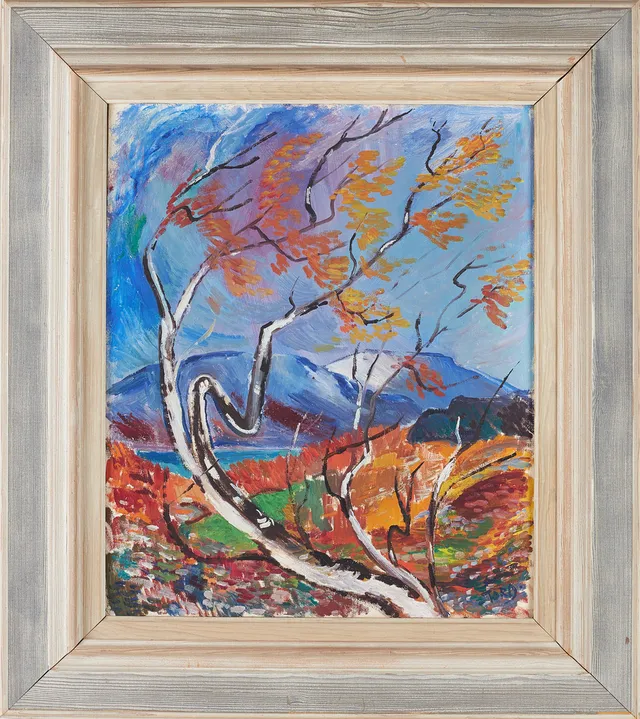 TORD LEANDER ENGSTRÖM (1914-1985). Fjällmotiv, olja på duk, signerad Tord.