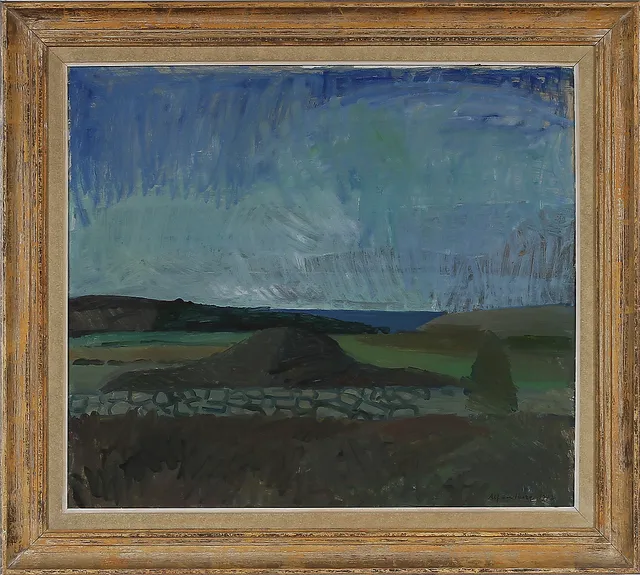 ALF LINDBERG. Olja på duk, signerad 1942.