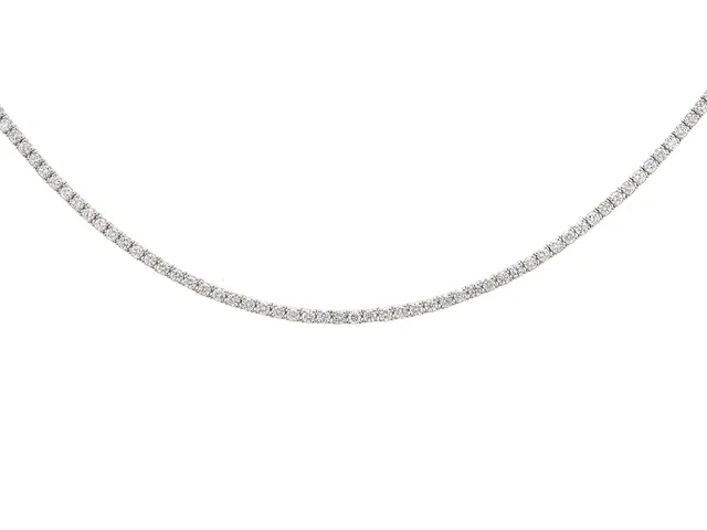 RIVIERECOLLIER, 18K vitguld, 175 briljantslipade diamanter ca 5,19 ctv, ca TW-W(G-H)/VVS-SI, längd 42 cm, vikt 15,4 g.