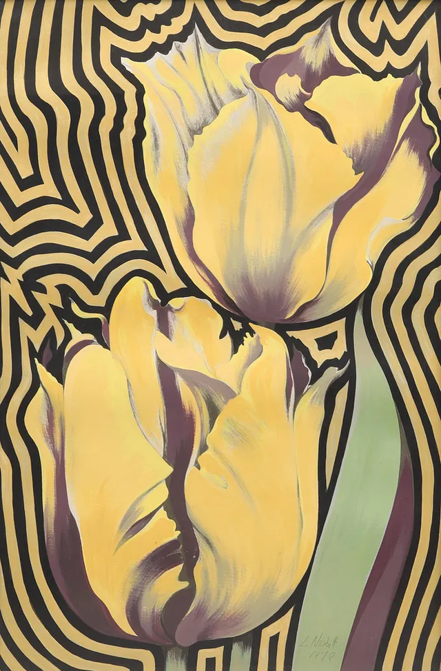 LOWELL NESBITT (1933-1993). "Tulips", signerad och daterad 1978.