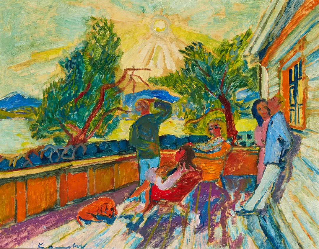 Krauskopf, Bruno — Sommerdag — Kunst/Maleri — Blomqvist