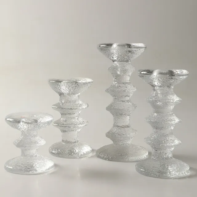 TIMO SARPANEVA. Ljusstakar, 4 stycken, "Festivo", Iittala, Finland.