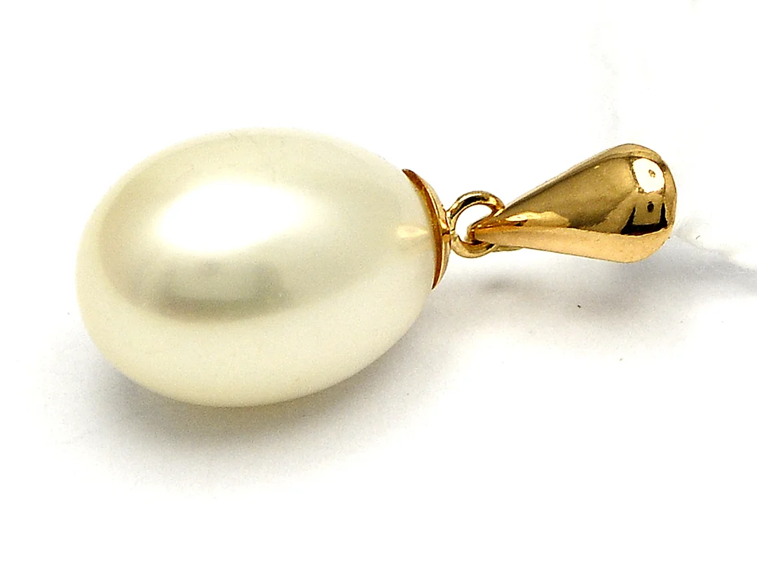 Hänge med pärla (odlad sötvattenspärla Ø7-10mm) 18K 1,5g — Smycken/Hänge — Kaplans