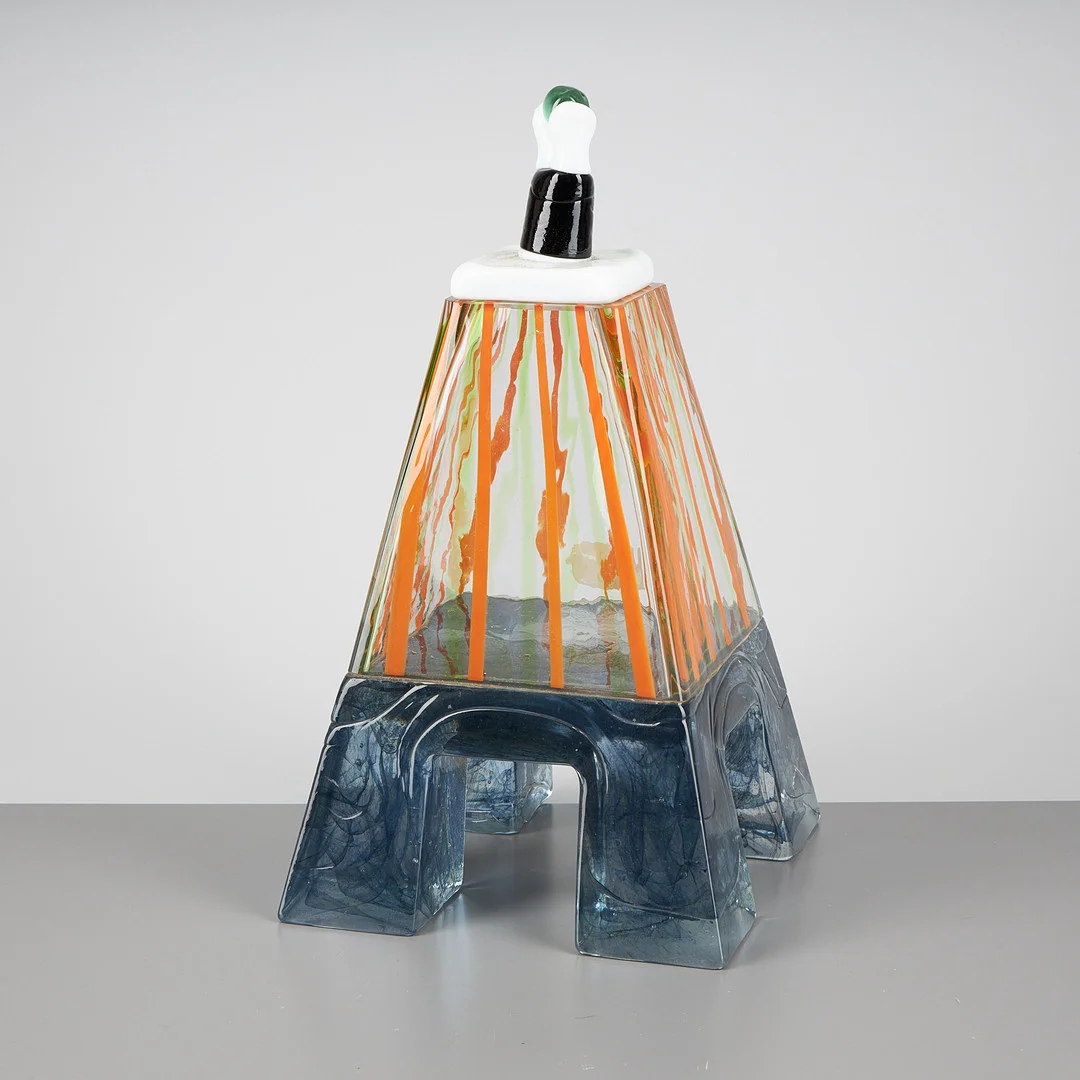 MARKKU SALO. KONSTGLAS. Signerad Markku Salo Nuutajärvi Notsjö 1989. — Art glass — Stockholms Auktionsverk Helsinki