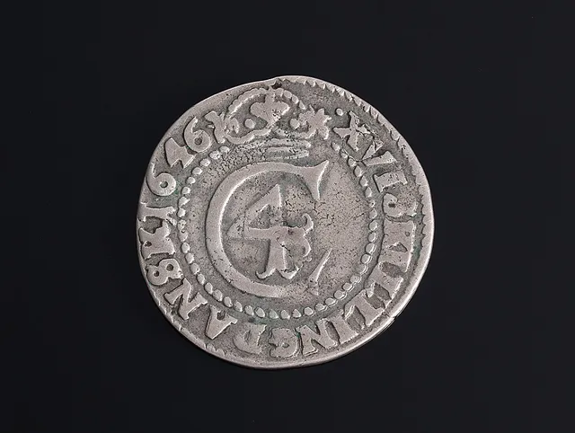 Norge, Christian IV, mark 1646 - H. 20, NM 119