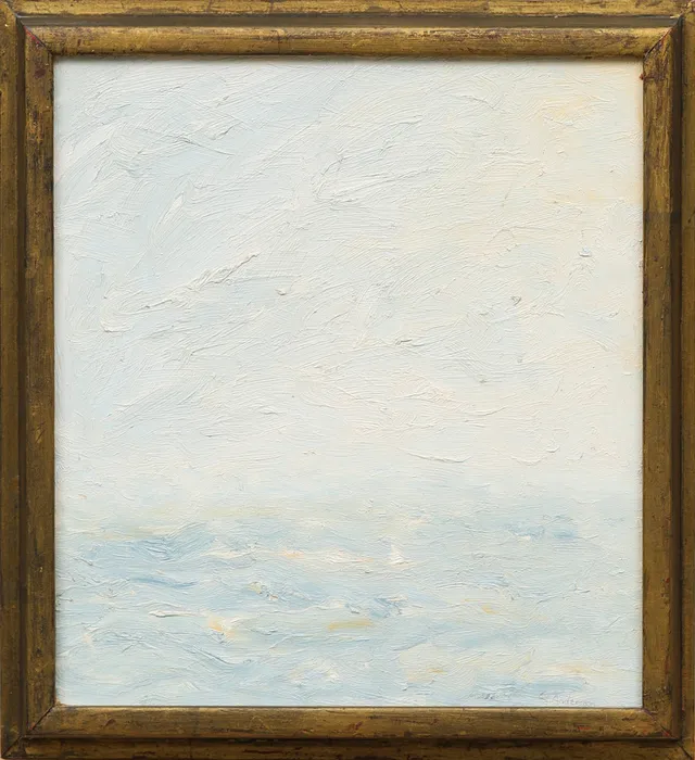 GÖRAN ANDERSSON. "Havsljus", olja på pannå, signerad.