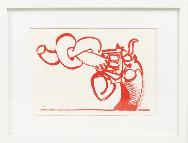 CARL FREDRIK REUTERSWÄRD. "Non Violence", serigrafi, monogramsignerad.