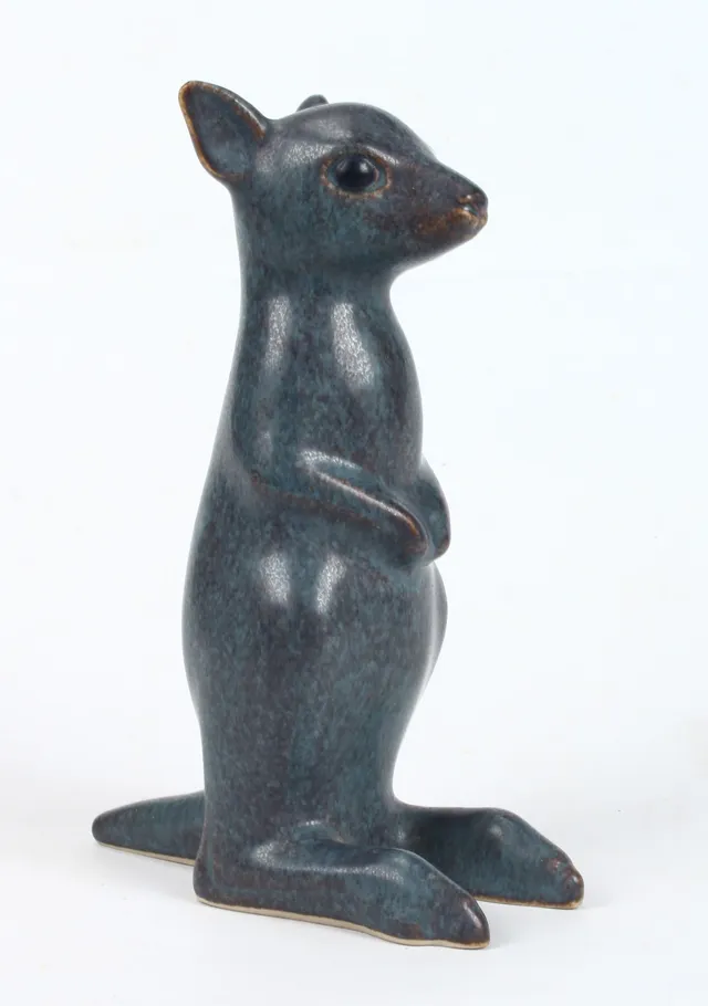 Knud Basse. Keramikfigur, kænguru