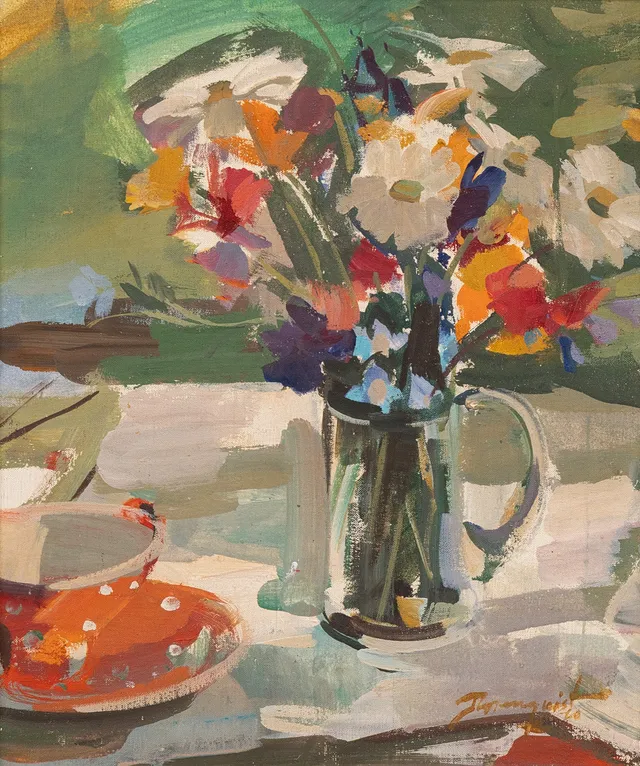 HANS ROSENQVIST (1913-2012). Stilleben, olja på duk, signerad.