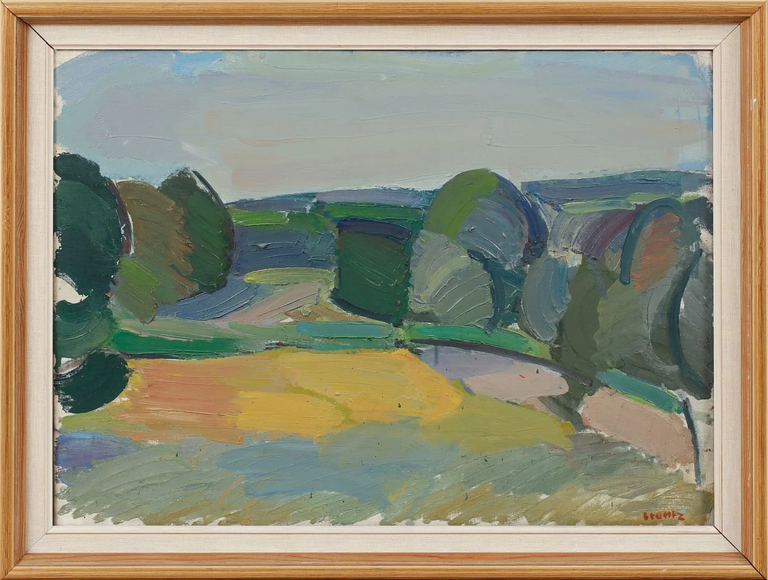 BENGT CRANTZ. Landskap, olja på duk, signerad. — Paintings — Göteborgs Auktionsverk