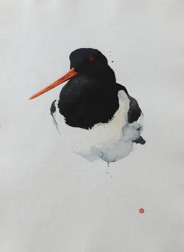 KARL MÅRTENS. Strandskata, akvarell, stämpelsignerad 2012.