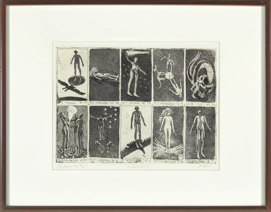 Widerberg, Frans — "Tarok I" 1985 — Kunst/Grafikk — Blomqvist