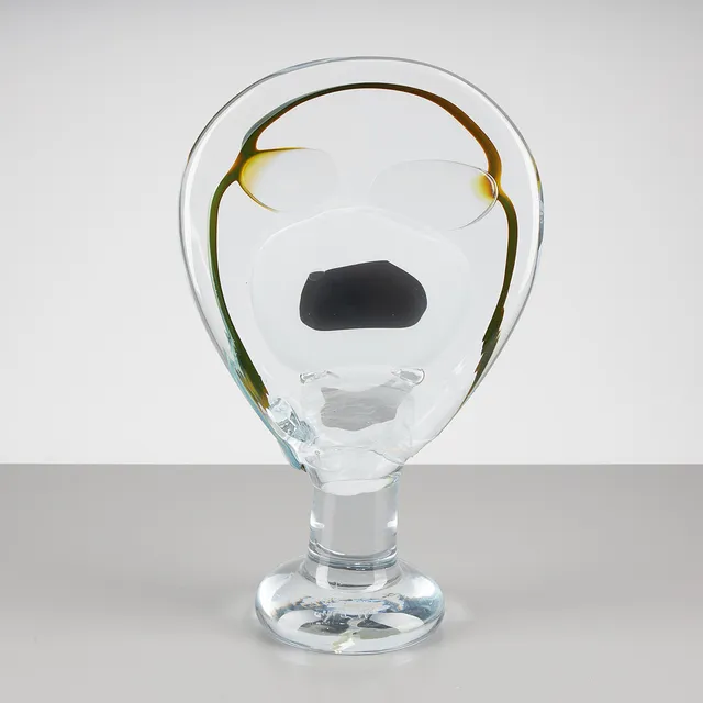 OIVA TOIKKA. GLASSKULPTUR, "Lollipop", signerad Oiva Toikka Nuutajärvi Notsjö samt daterad 1988.