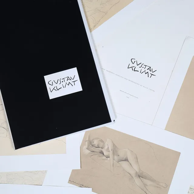 GUSTAV KLIMT. Fotolitografier, 25 st, "Twenty-five drawings selected and interpreted by Alice Strobl, 1964.