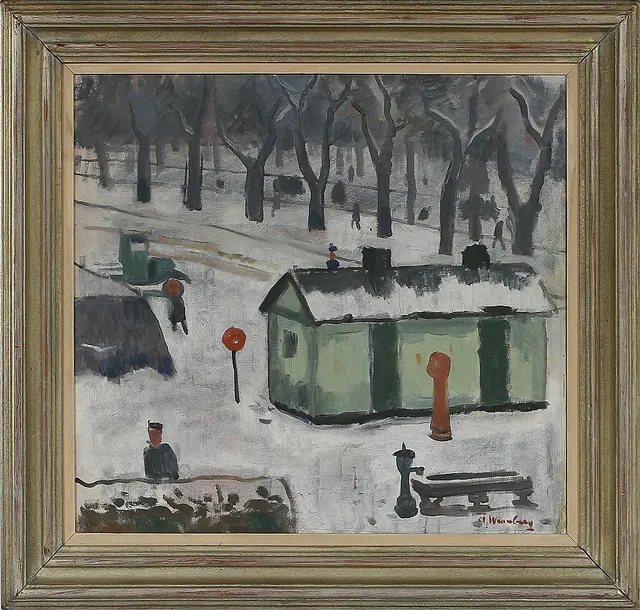 ÅKE WINNBERG. Olja på duk, signerad.