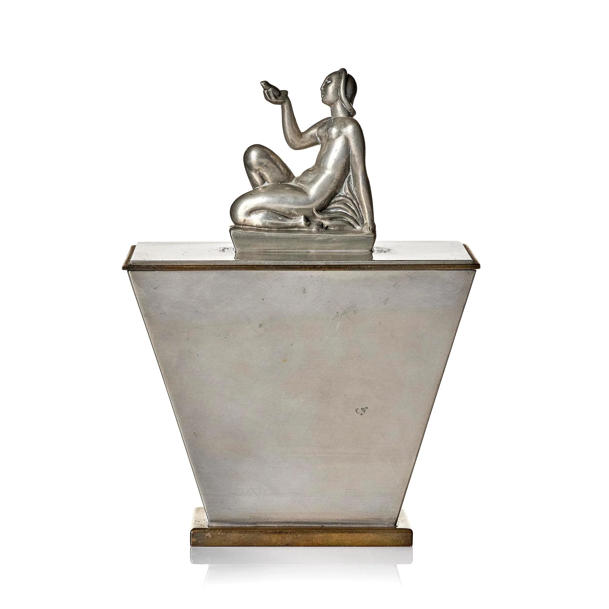 Oscar Antonsson, skrin, "Sommar", tenn, Ystad-Metall, 1930. — Bukowskis