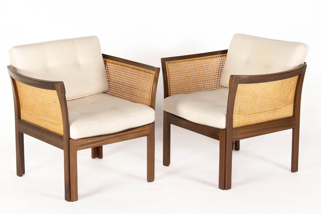 Illum Wikkelsø. A pair of armchairs, model Plexus (2) — Furniture/Lounge chairs — Lauritz