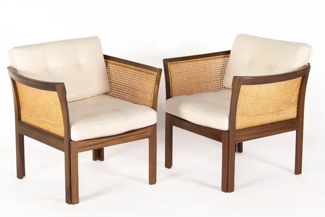 Illum Wikkelsø. A pair of armchairs, model Plexus (2)