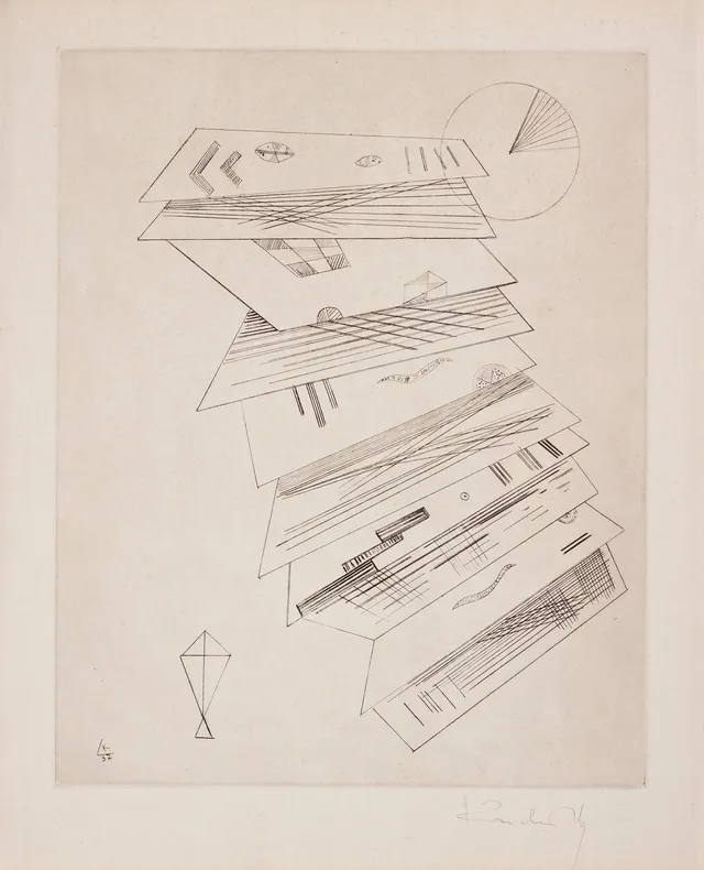 Wassily Kandinsky, "Zweite Radierung für die Editions Cahiers d'Art".