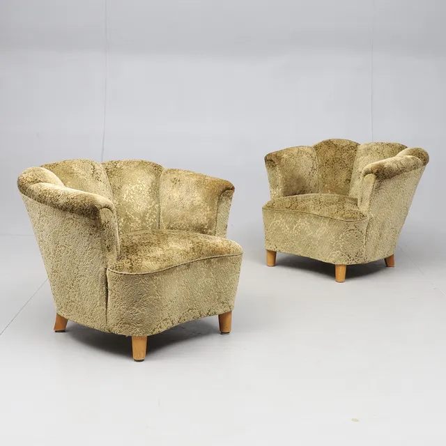 FÅTÖLJER, 1 par, swedish modern, 1930-/40-tal.