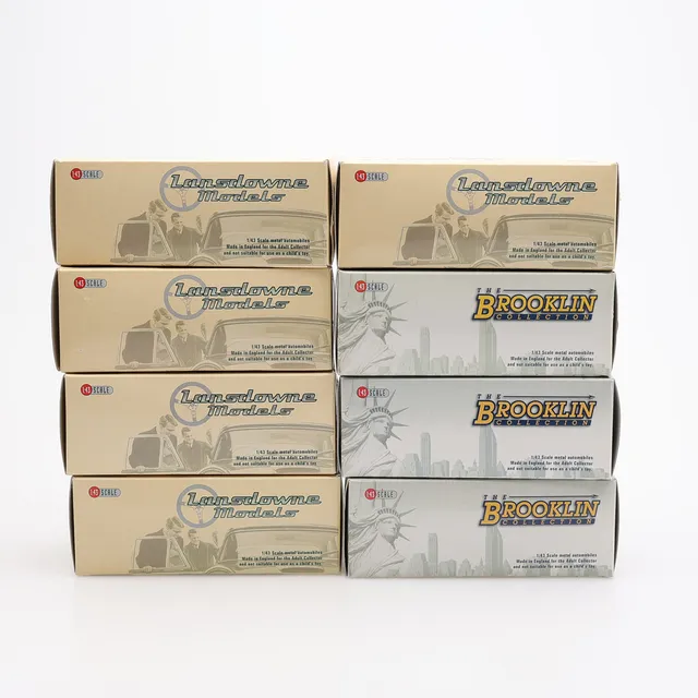 MODELLBILAR, 8 ST, AMERIKANSKA & BRITTISKA MÄRKEN, BRK & LDM, BROOKLIN MODELS, SKALA 1:43.