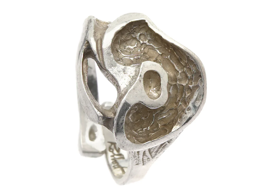 ROBBERT, ring, silver, signerad, stl 16,75 mm, vikt 8,0 g. — Smycken/Ring — Kaplans