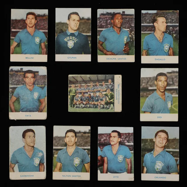 ALFABILDER, 11 st, Brasilianska laget VM-58, Alifabolaget, 1958.