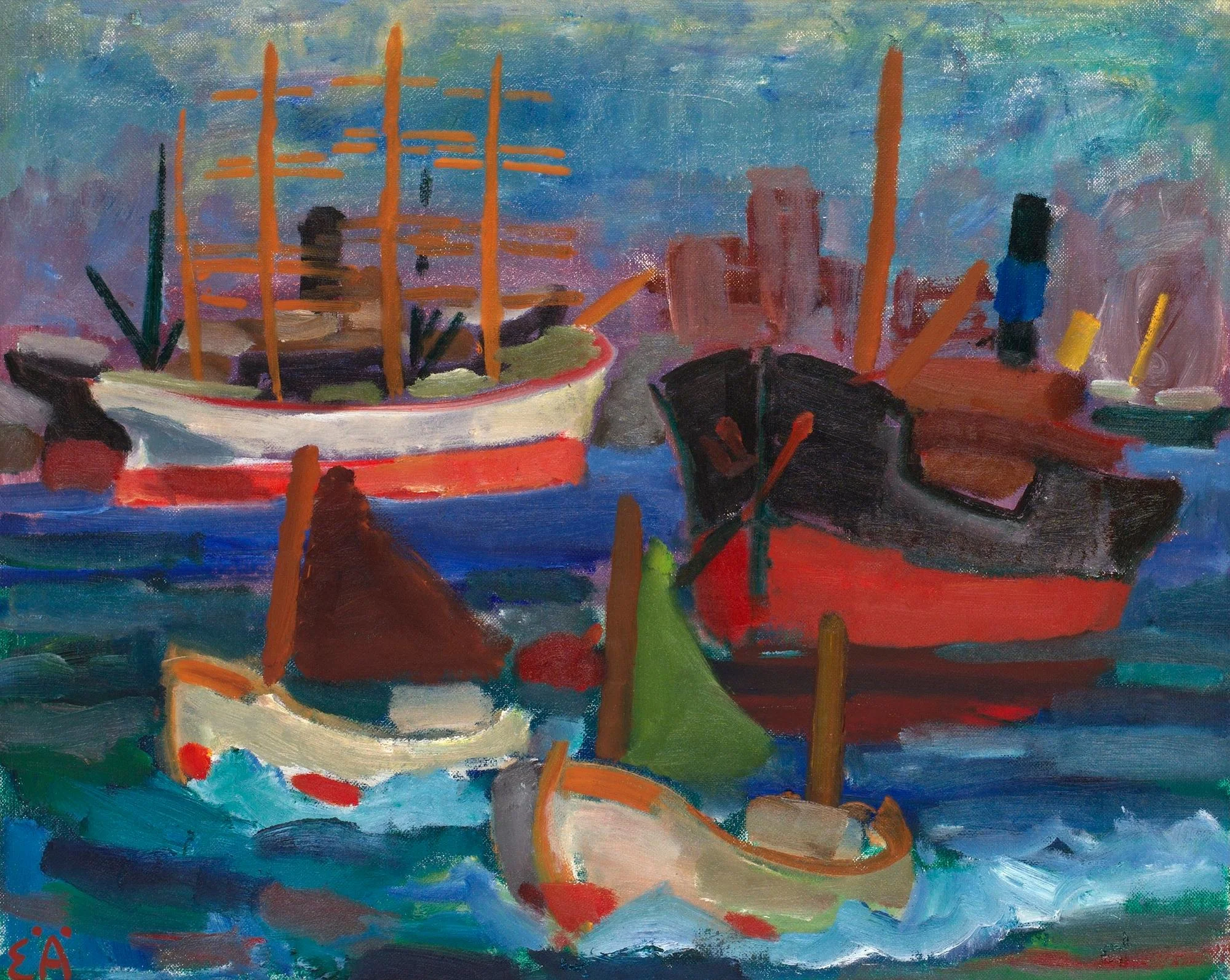 Erling Ärlingsson, "Från Göteborgs hamn II". — Bukowskis