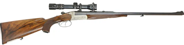 DUBBELSTUDSARE, fabrikat Franz Sodia, modell Dubberlstudsare, kaliber 7x65R, tillv.nr 25045, se-nr SE0219894.