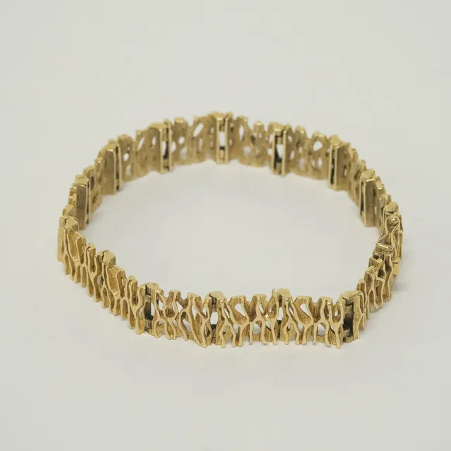 BERNHARD HERTZ. ARMBAND, 14K GULD.
