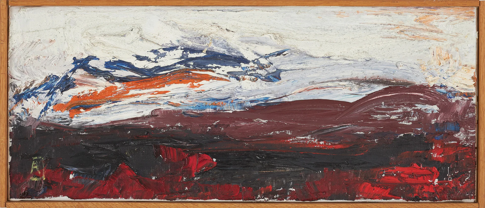 RAGNAR JOHANSSON. Fjälllandskap, olja på duk, monogramsignerad. — Paintings — Stockholms Auktionsverk Sickla