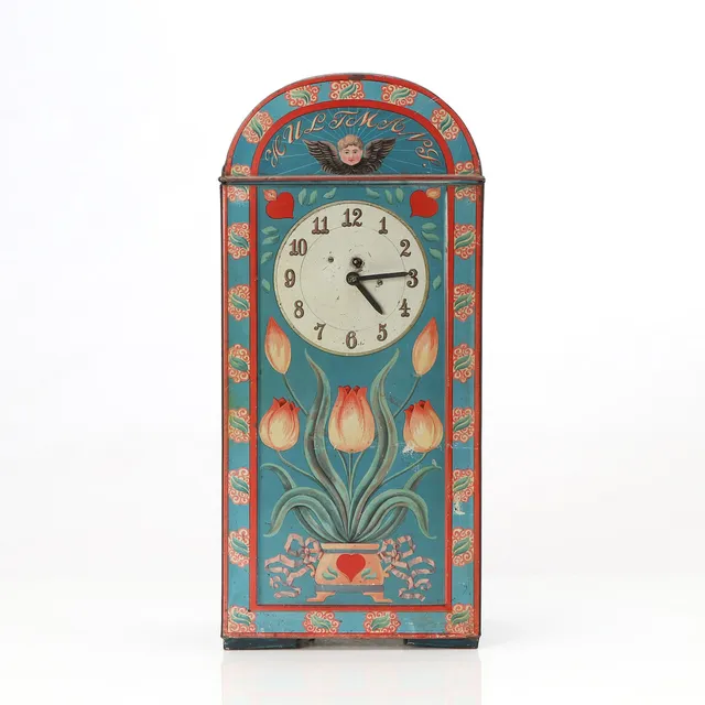 HULTMANS, BORDSUR/KAKBURK. Litograferad plåt. Allmogestil, 1900-talets första hälft.